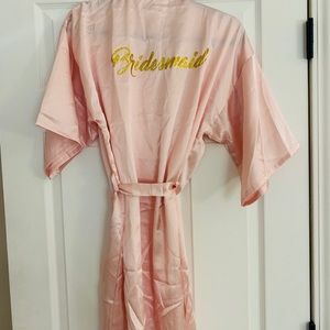 Pink Bridesmaid Robe
